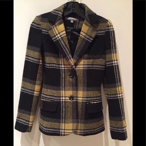 Intermix Plaid Blazer
